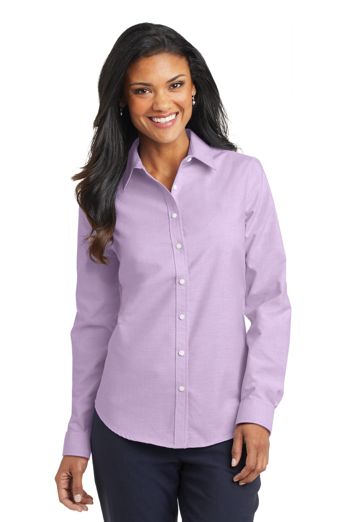 Port Authority® Ladies SuperPro™ Oxford Shirt. L658