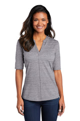 Port Authority ® Ladies Stretch Heather Open Neck Top  LK583