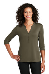 Port Authority ®  Ladies UV Choice Pique Henley LK750