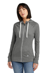 New Era ® Ladies Sueded Cotton Blend Full-Zip Hoodie. LNEA122