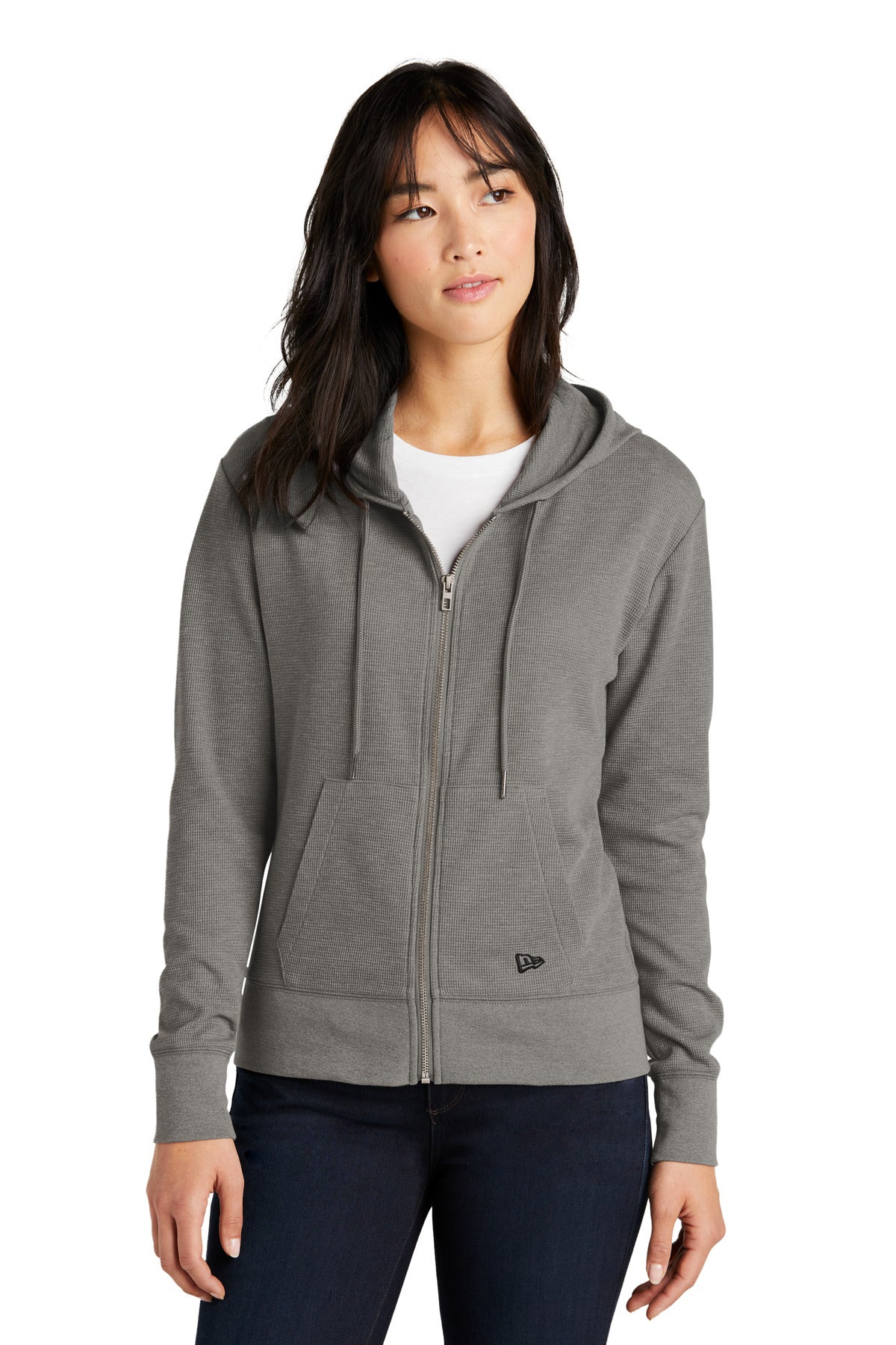 New Era® Ladies Thermal Full-Zip Hoodie LNEA141