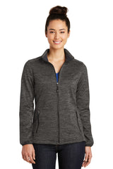 Sport-Tek® Ladies PosiCharge® Electric Heather Soft Shell Jacket. LST30