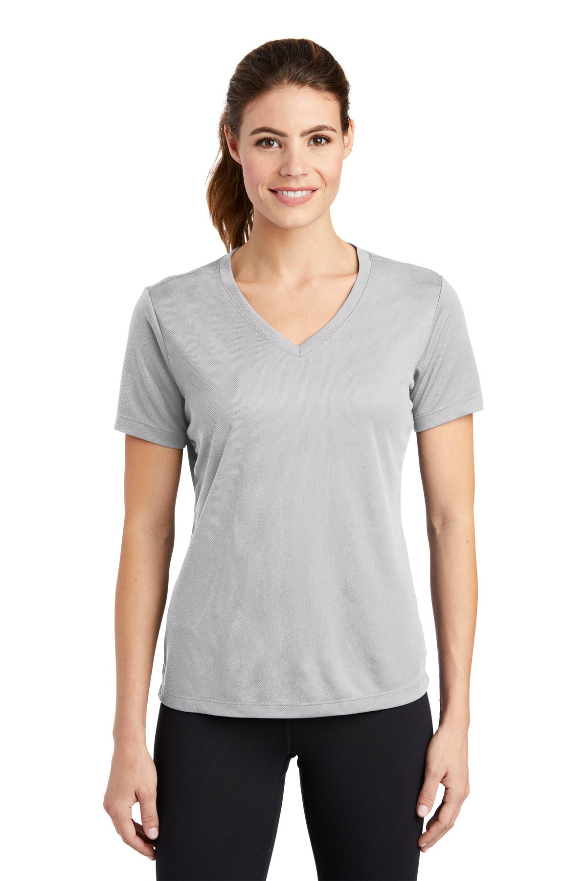 Sport-Tek® Ladies PosiCharge® RacerMesh® V-Neck Tee. LST340