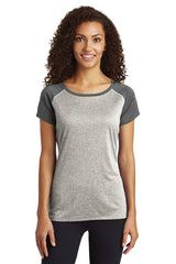 Sport-Tek ® Ladies Heather-On-Heather Contender ™ Scoop Neck Tee. LST362