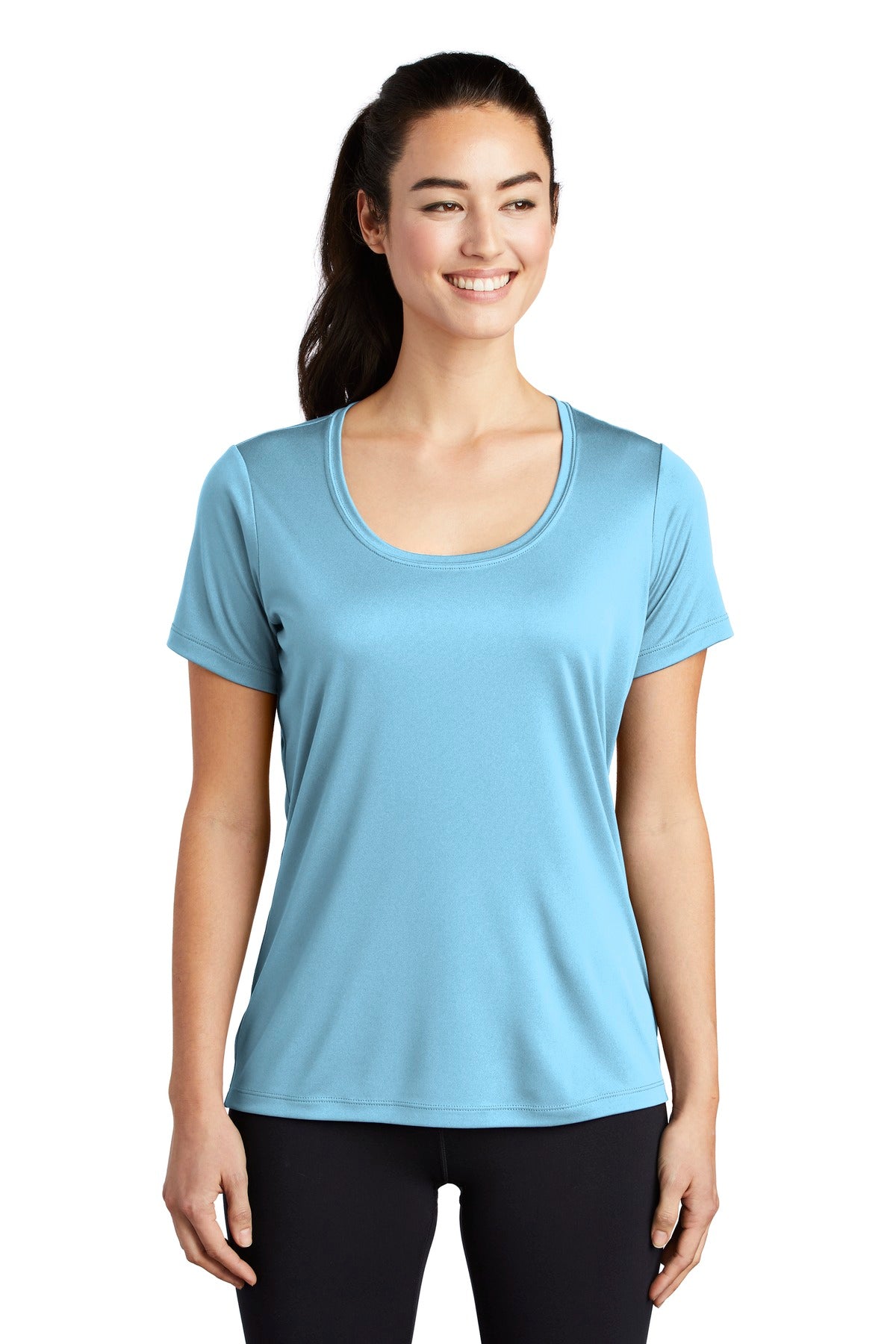 Sport-Tek ® Ladies Posi-UV® Pro Scoop Neck Tee. LST420