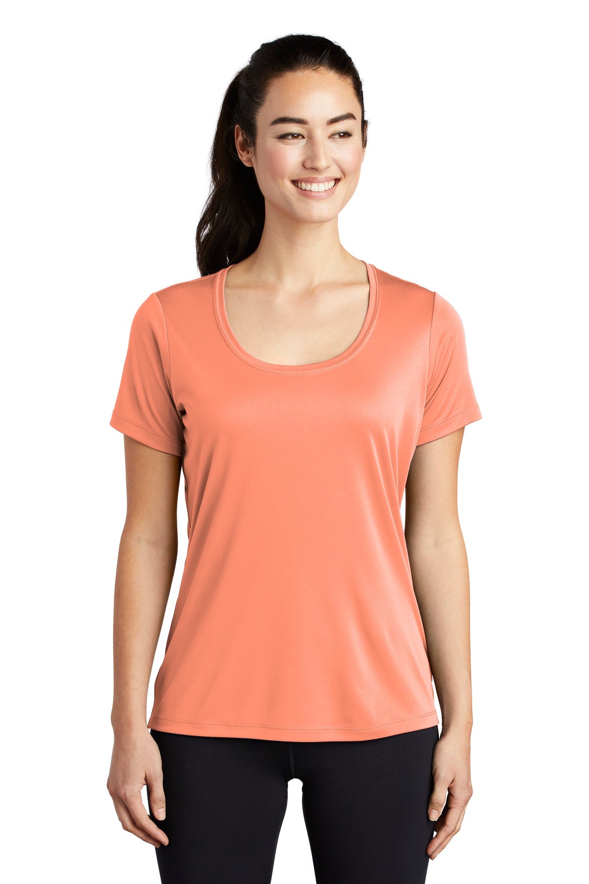 Sport-Tek ® Ladies Posi-UV® Pro Scoop Neck Tee. LST420