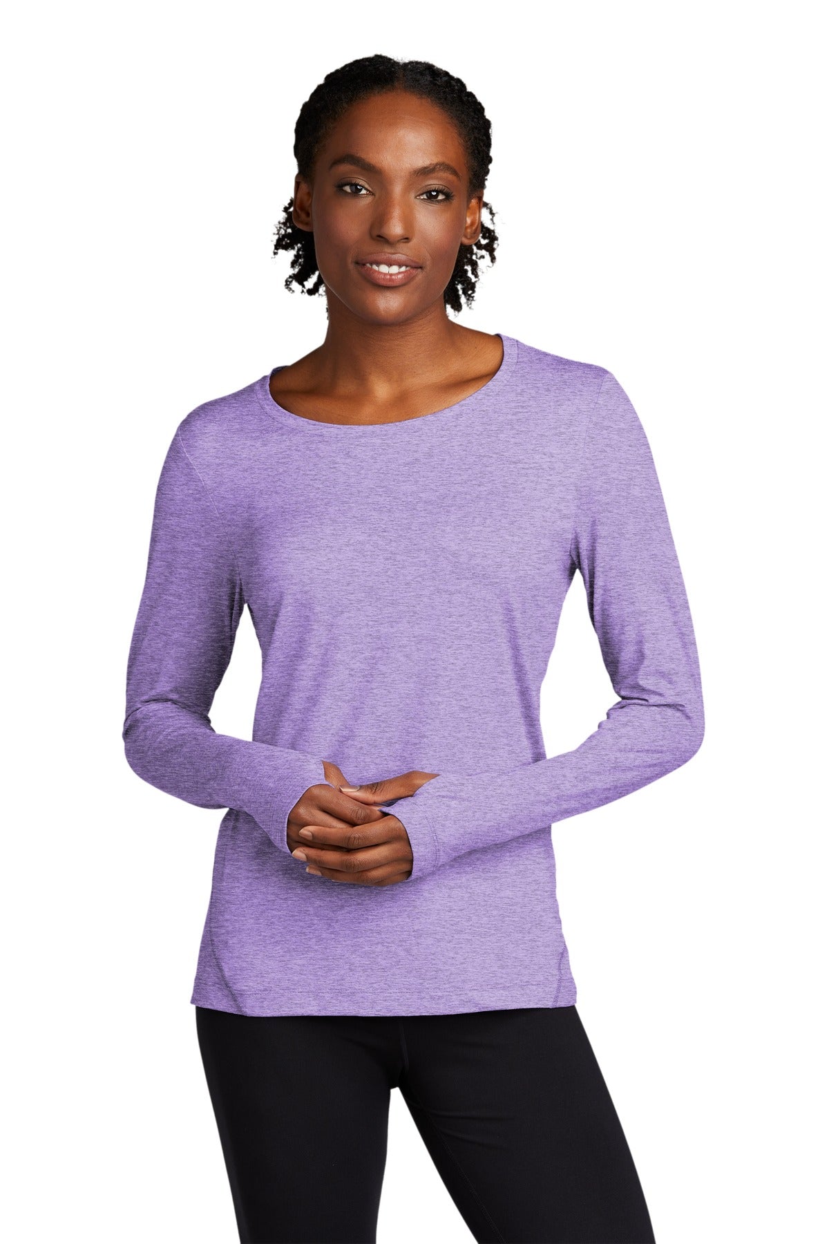 Sport-Tek ® Ladies Exchange 1.5 Long Sleeve Crew. LST710