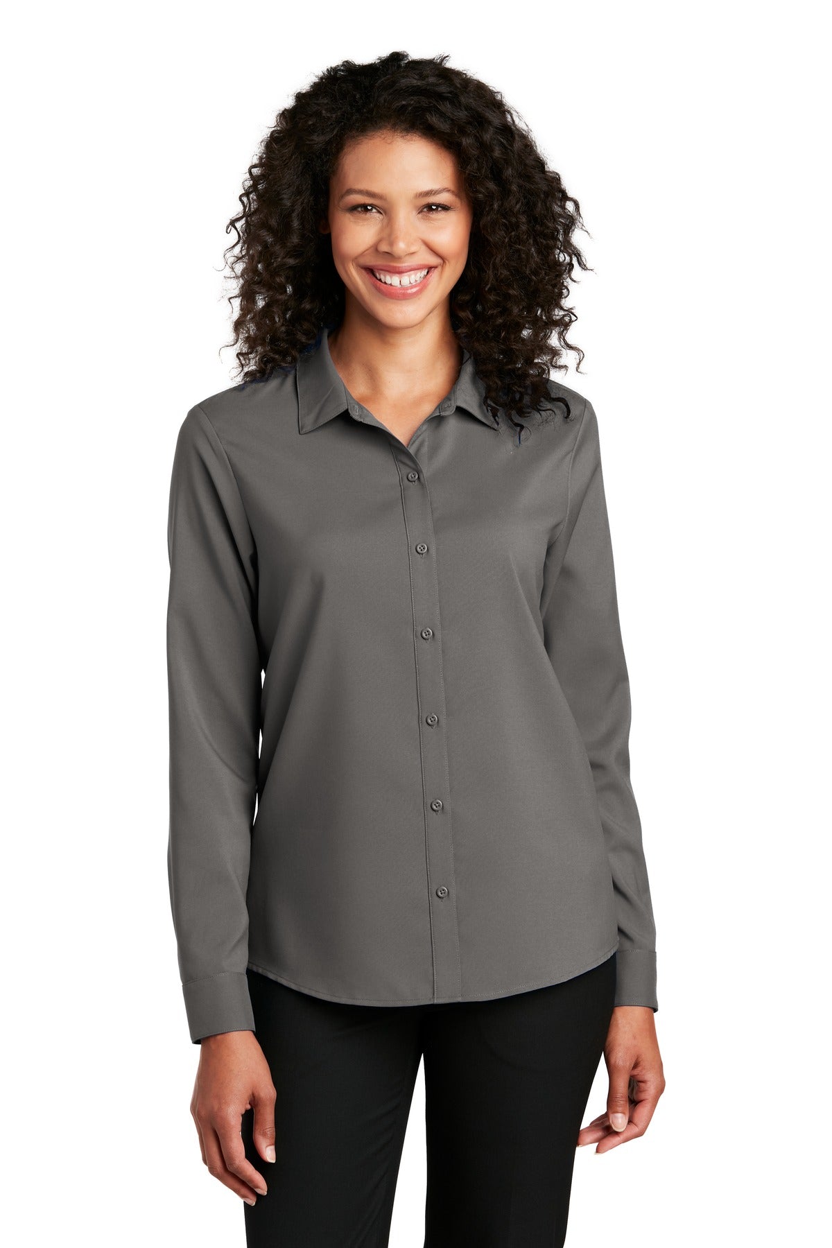 Port Authority ® Ladies Long Sleeve Performance Staff Shirt LW401