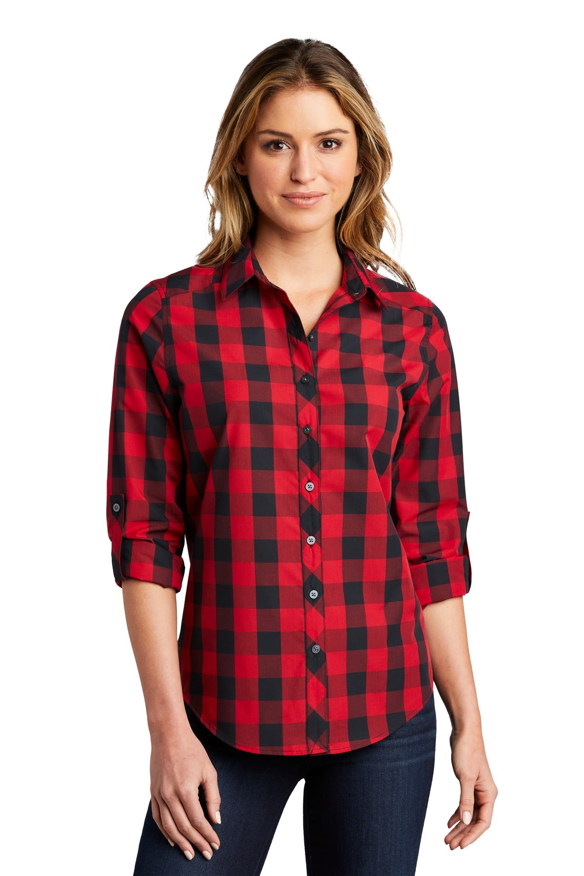 Port Authority ® Ladies Everyday Plaid Shirt. LW670