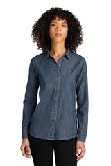 Port Authority® Ladies Long Sleeve Perfect Denim Shirt LW676