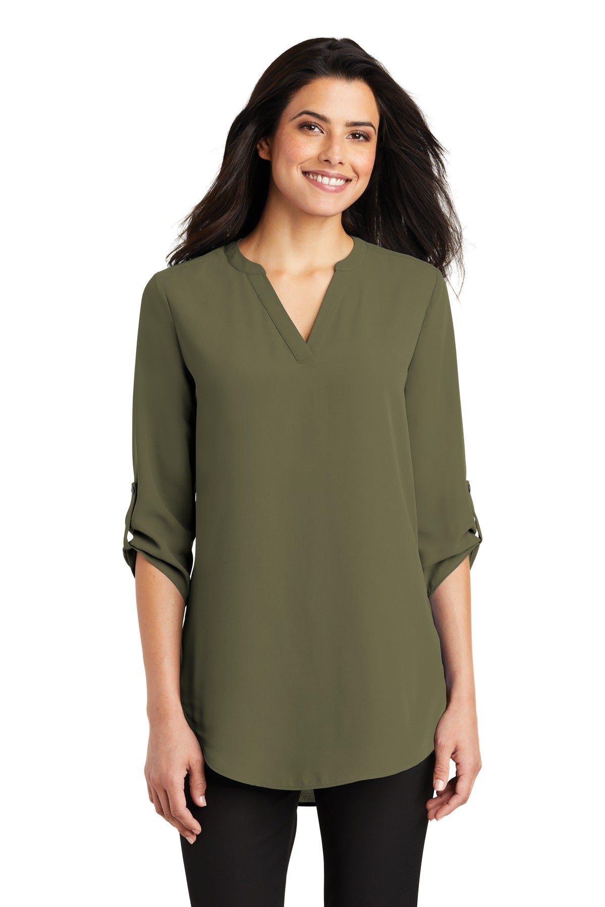 Port Authority® Ladies 3/4-Sleeve Tunic Blouse. LW701