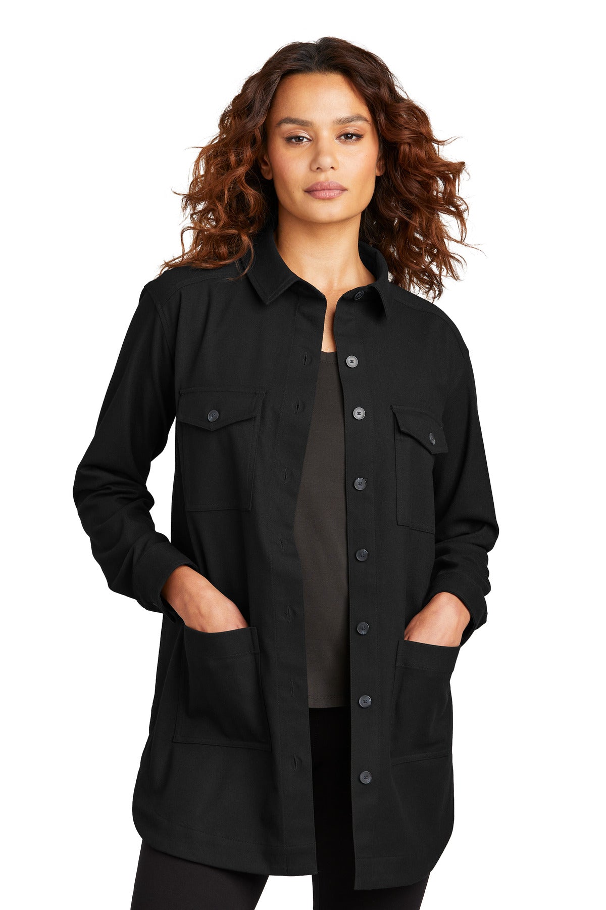 Mercer+Mettle™ Women's Long Sleeve Twill Overshirt MM2021