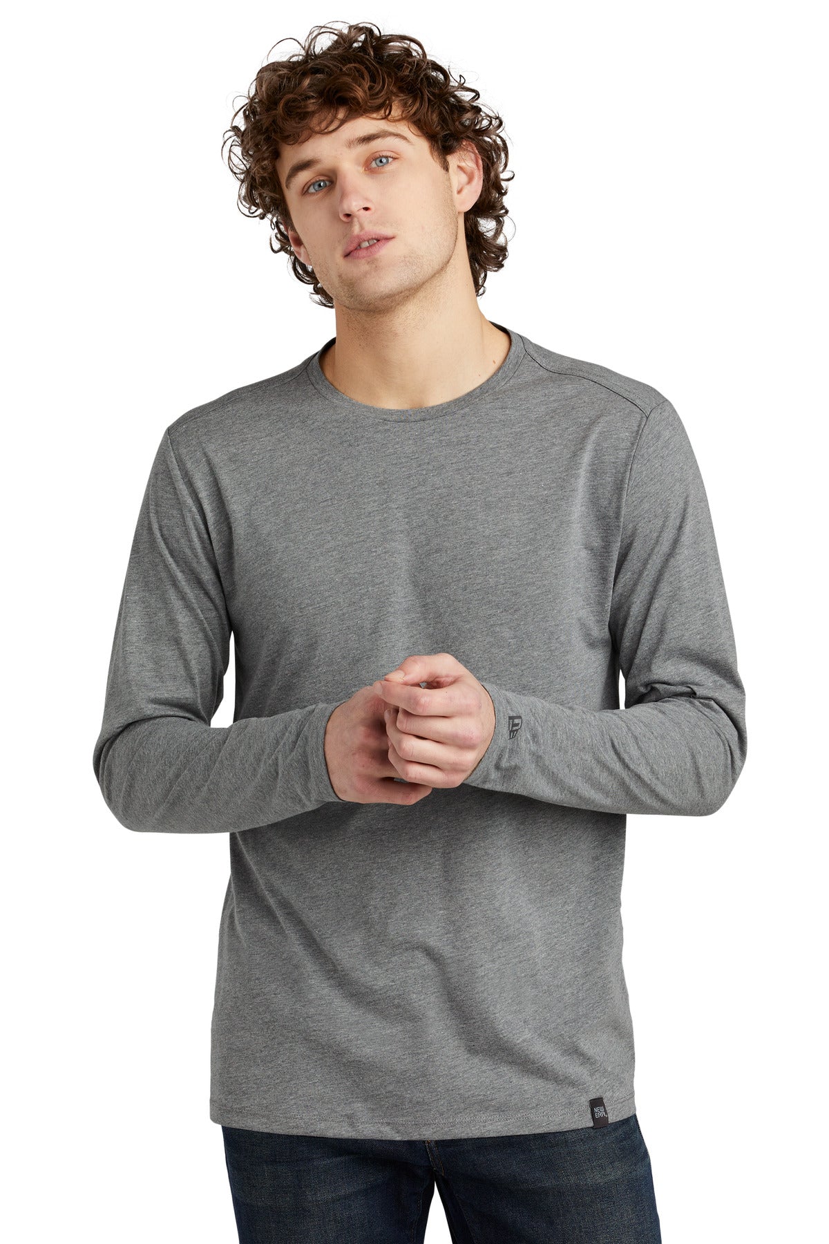 New Era ® Heritage Blend Long Sleeve Crew Tee. NEA102