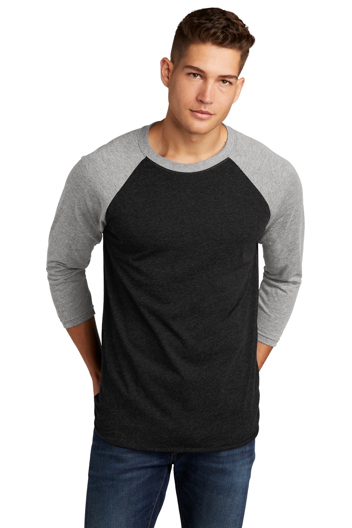 Next Level Apparel®   Unisex Tri-Blend 3/4-Sleeve Raglan Tee. NL6051