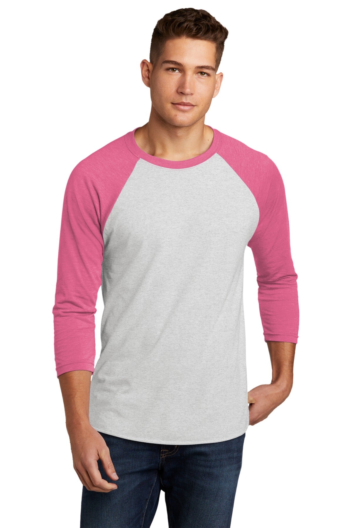 Next Level Apparel®   Unisex Tri-Blend 3/4-Sleeve Raglan Tee. NL6051