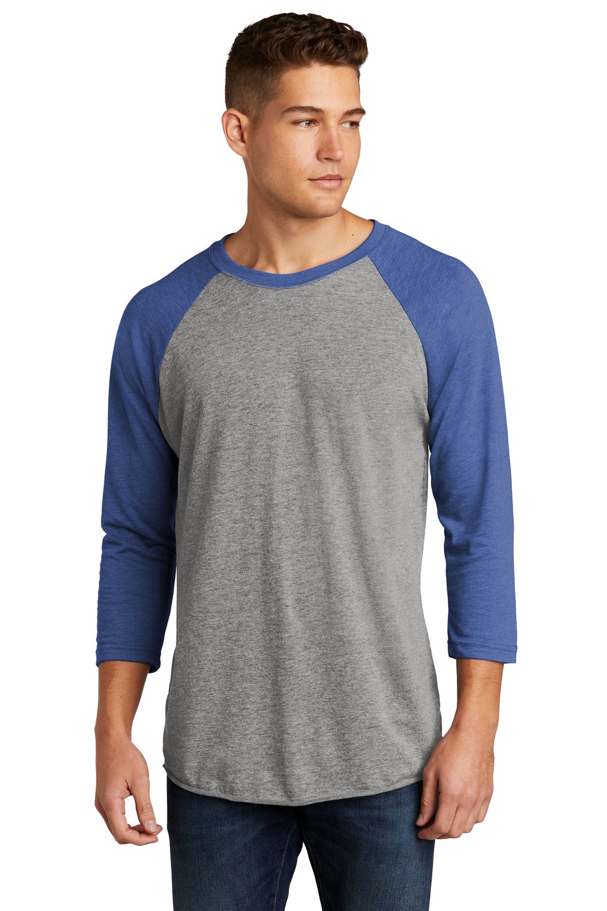 Next Level Apparel®   Unisex Tri-Blend 3/4-Sleeve Raglan Tee. NL6051