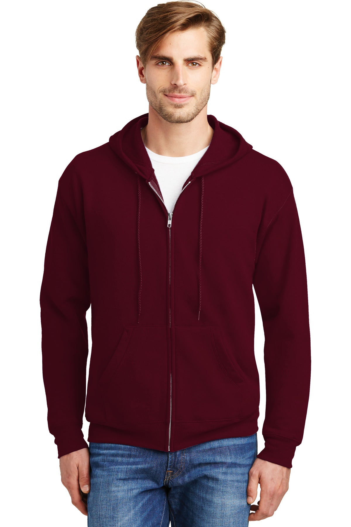 Hanes® - EcoSmart® Full-Zip Hooded Sweatshirt. P180