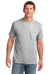 Port & Company® Core Cotton Pocket Tee. PC54P