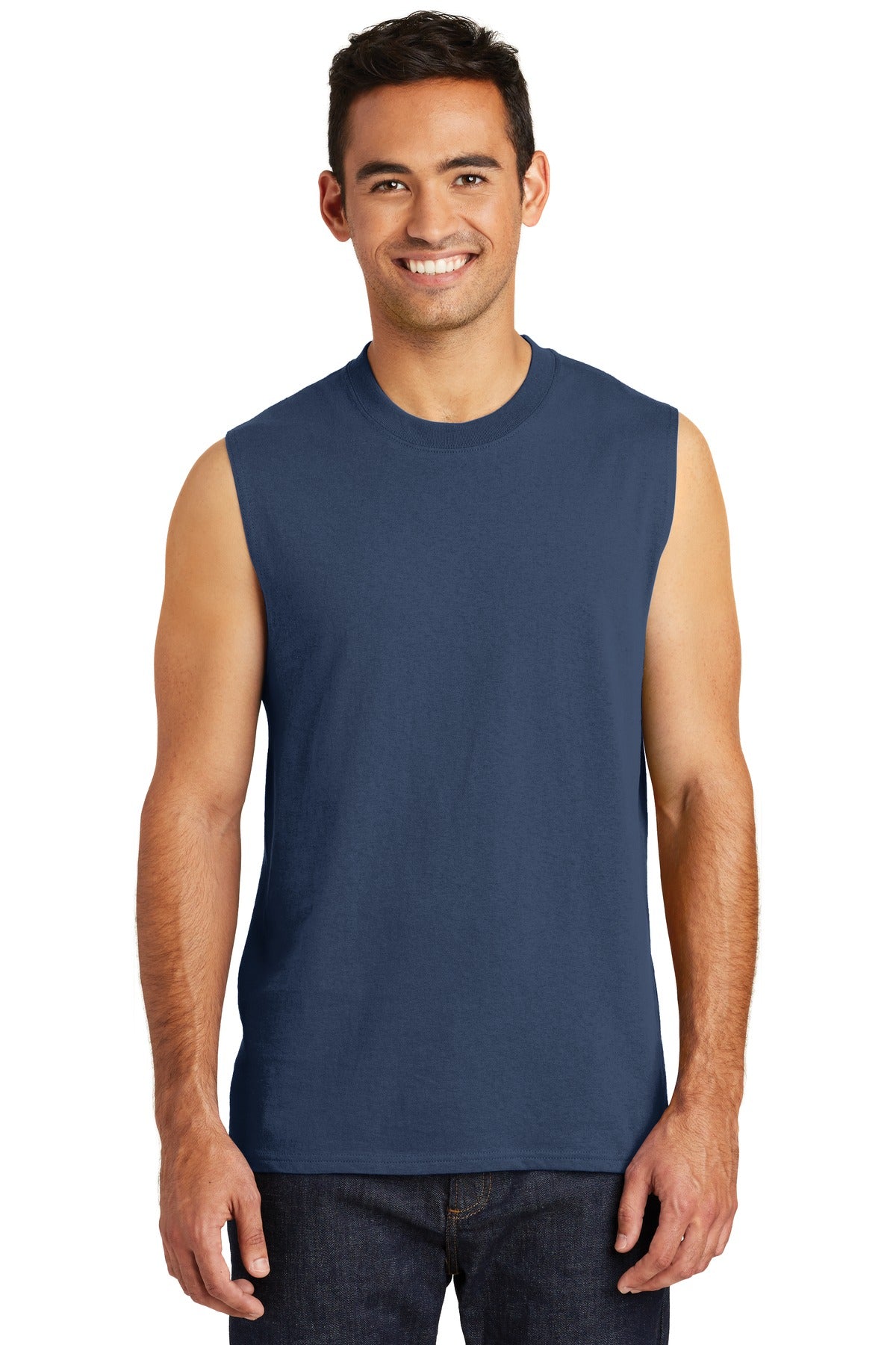 Port & Company ® Core Cotton Sleeveless Tee. PC54SL