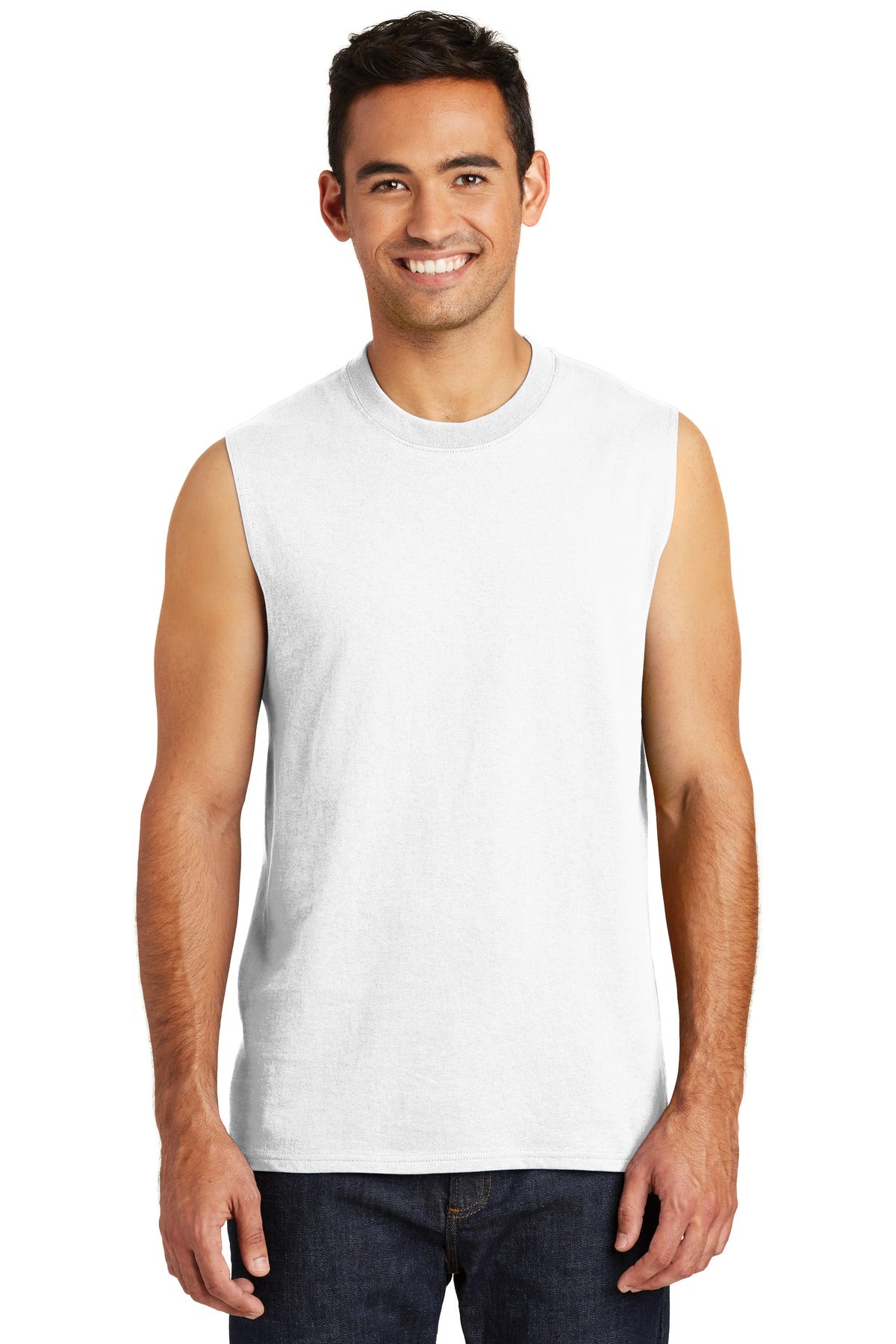 Port & Company ® Core Cotton Sleeveless Tee. PC54SL