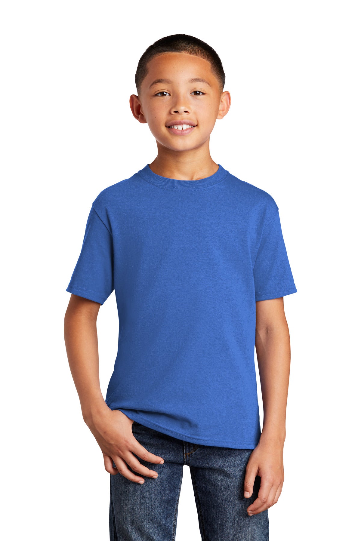 Port & Company® Youth Core Cotton DTG Tee PC54YDTG