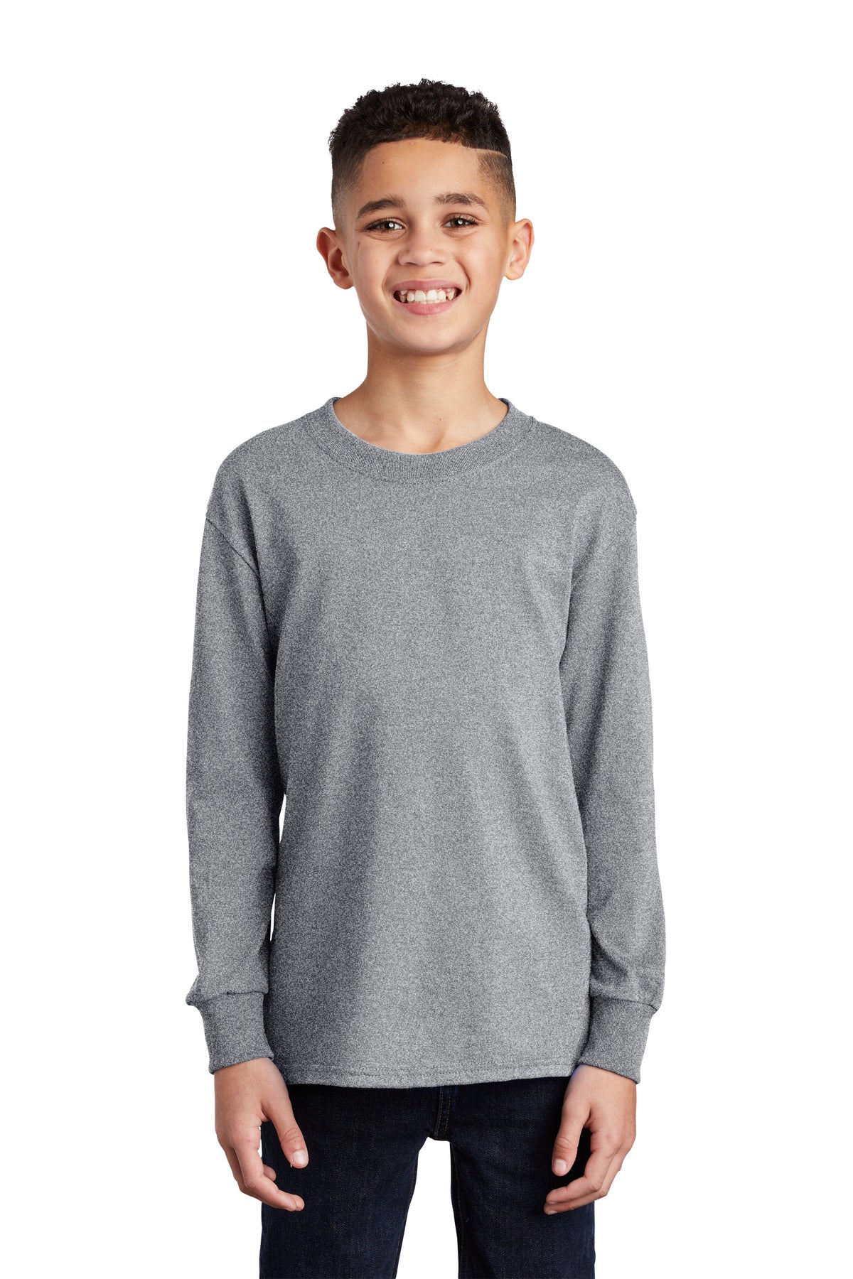 Port & Company® Youth Long Sleeve Core Cotton Tee. PC54YLS