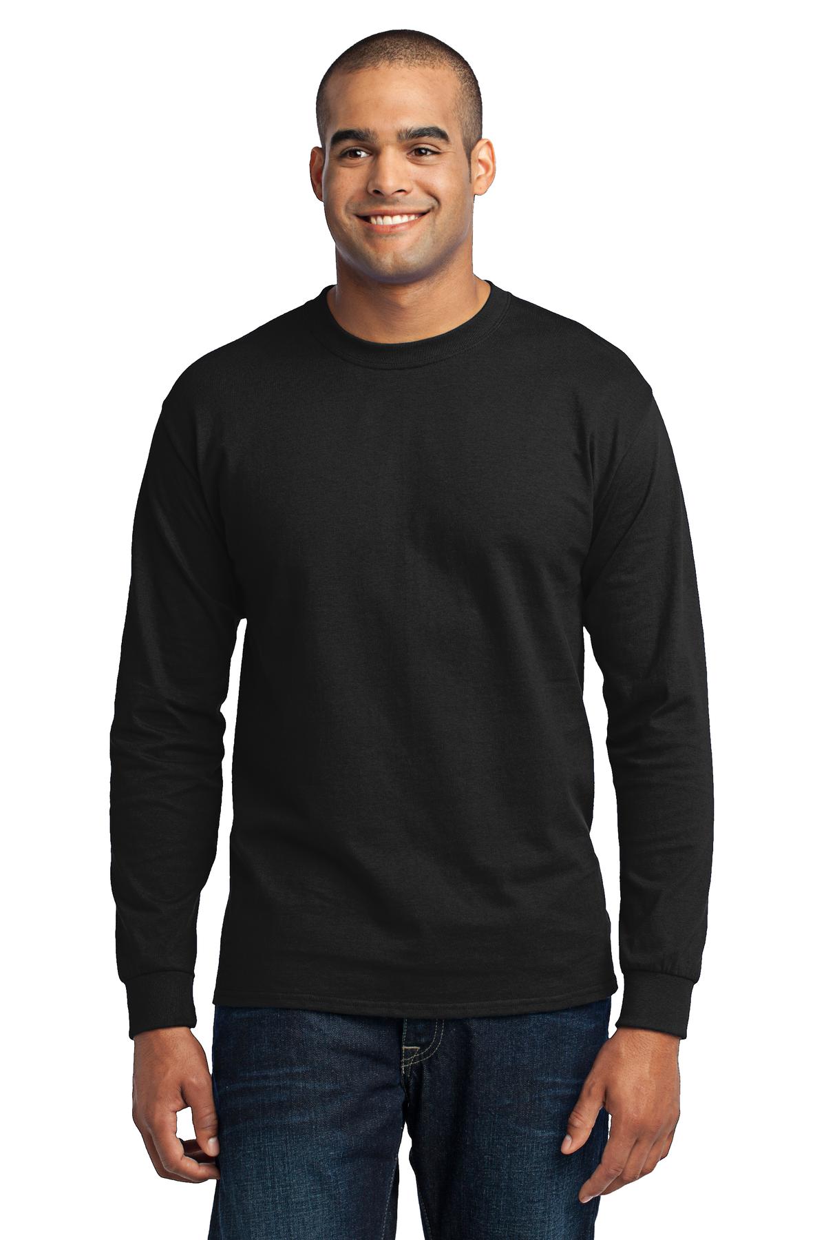 Port & Company® Tall Long Sleeve Core Blend Tee. PC55LST