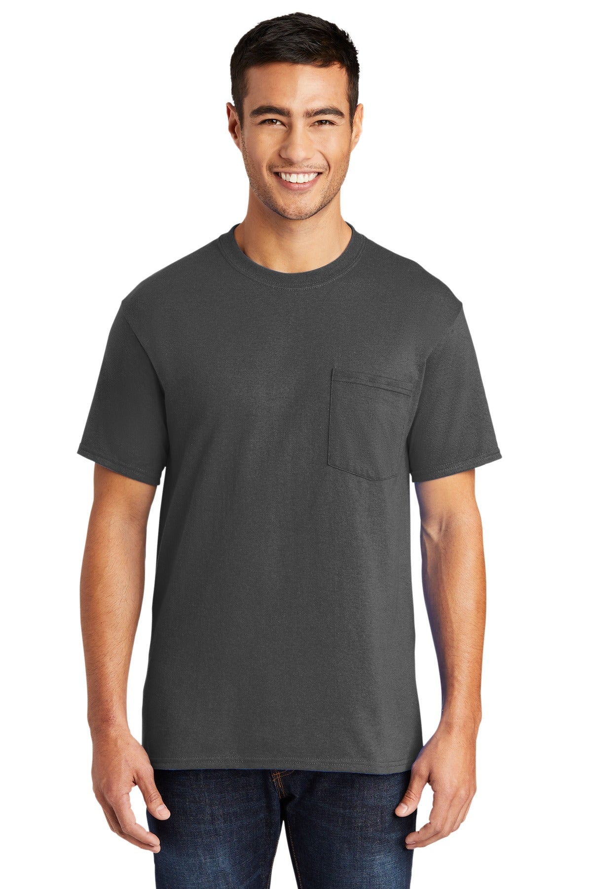 Port & Company® Tall Core Blend Pocket Tee. PC55PT