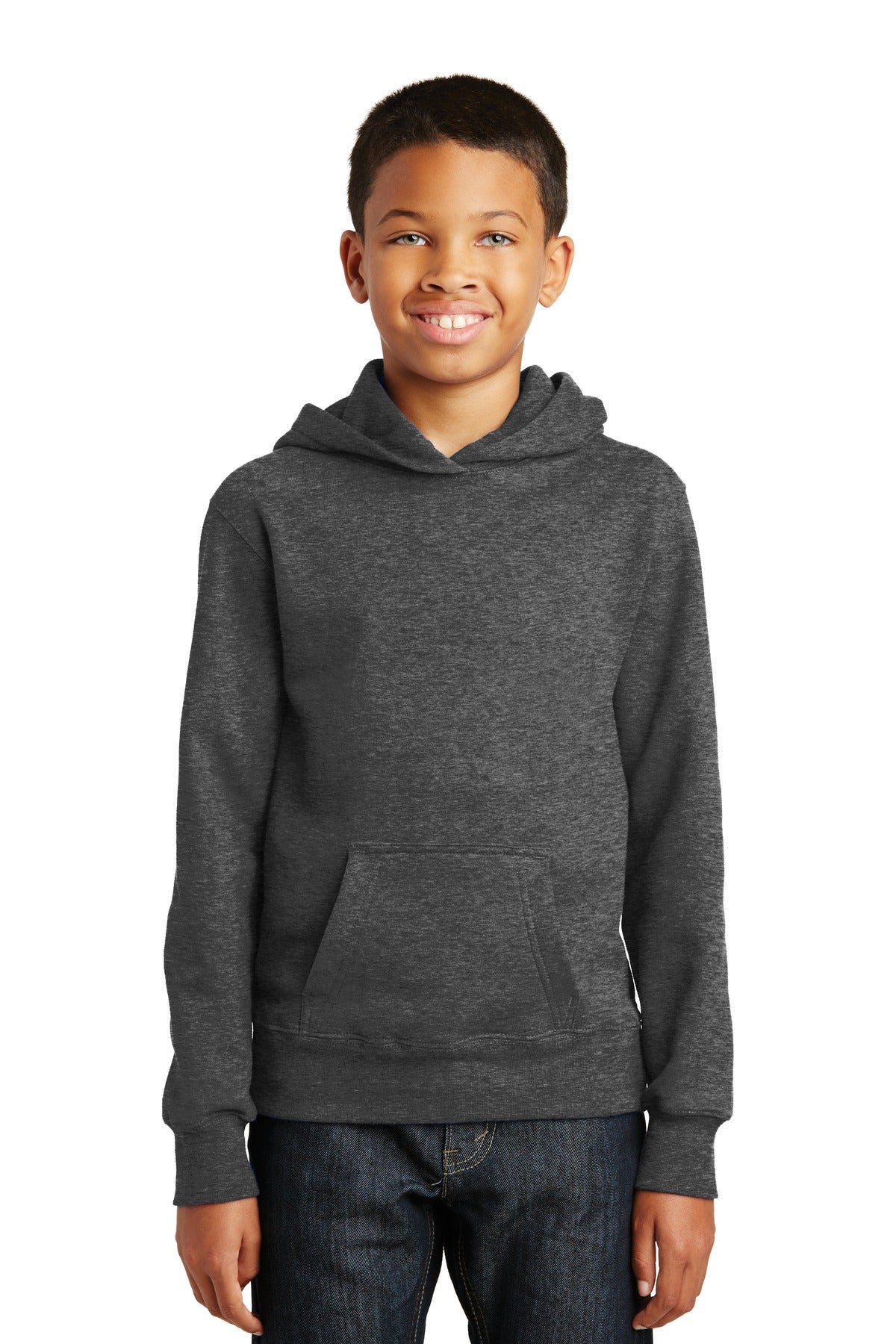 Port & Company® Youth Fan Favorite Fleece Pullover Hooded Sweatshirt. PC850YH