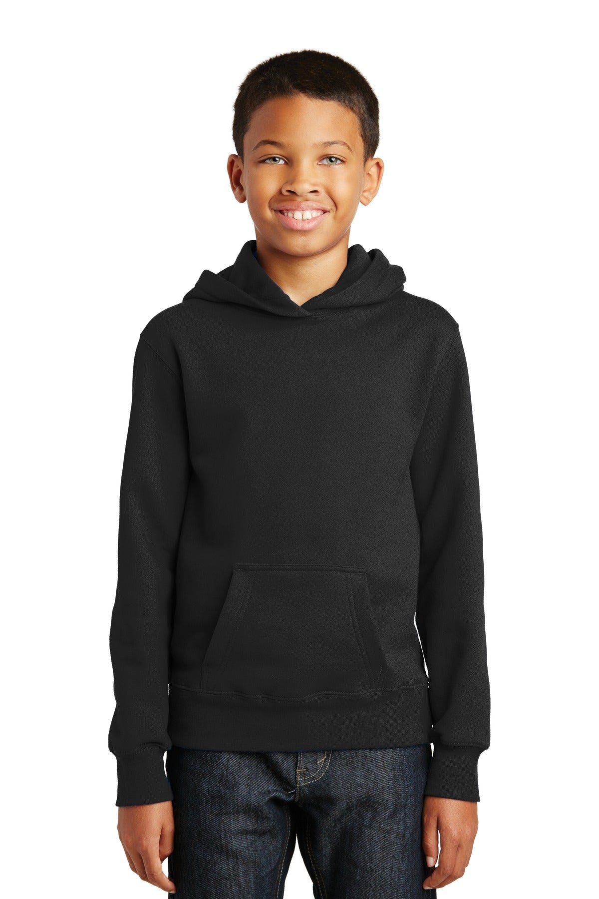 Port & Company® Youth Fan Favorite Fleece Pullover Hooded Sweatshirt. PC850YH