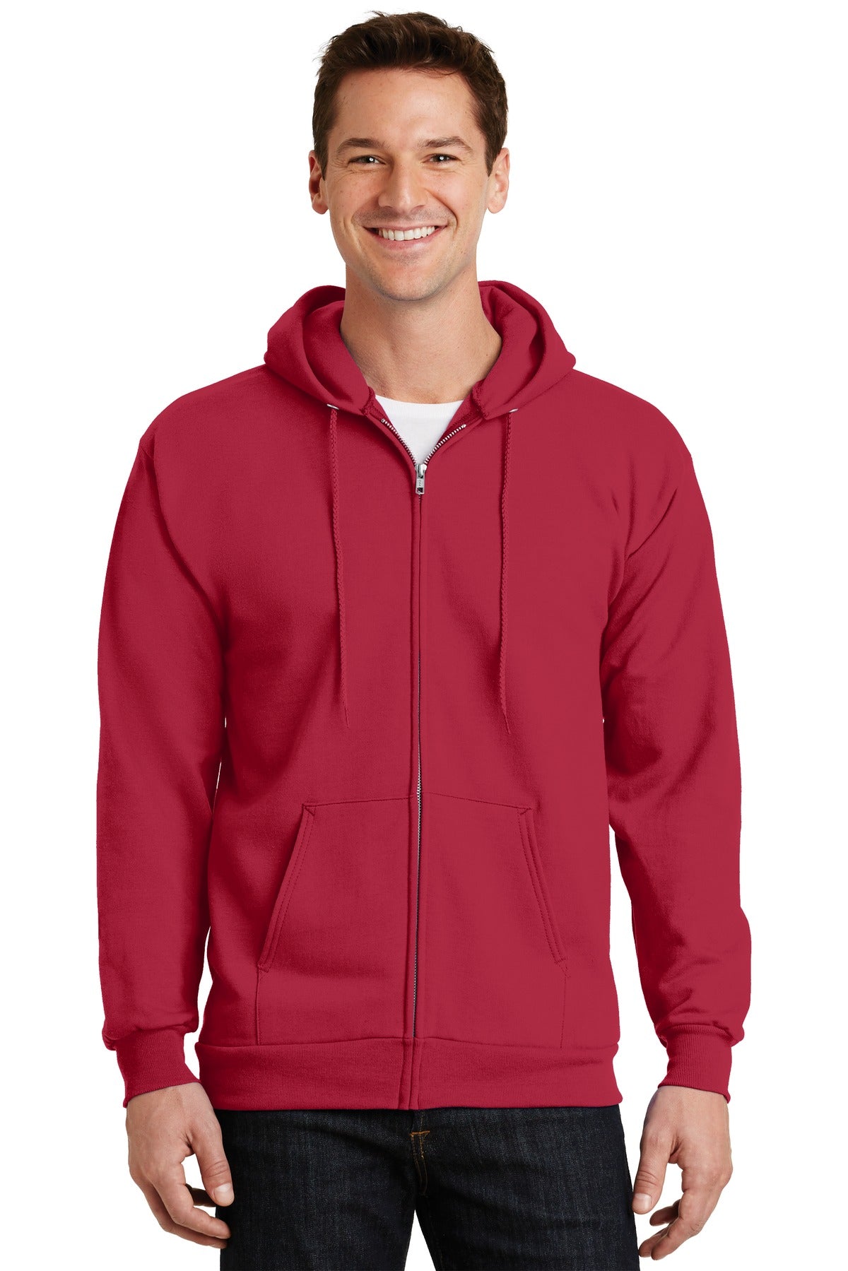 Port & Company® -  Essential Fleece Full-Zip Hooded Sweatshirt.  PC90ZH