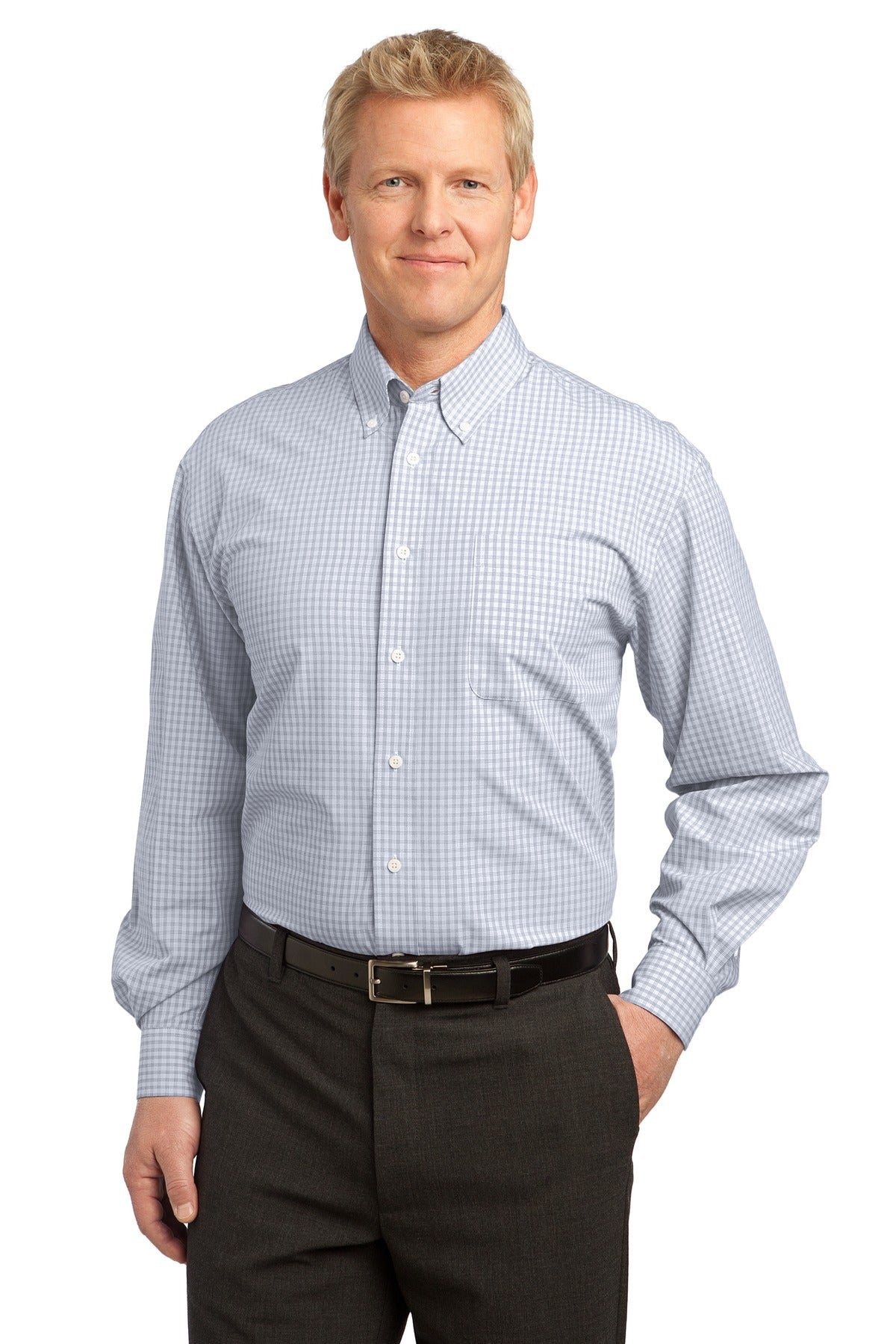 Port Authority® Plaid Pattern Easy Care Shirt. S639