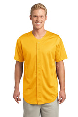 Sport-Tek® PosiCharge® Tough Mesh Full-Button Jersey. ST220