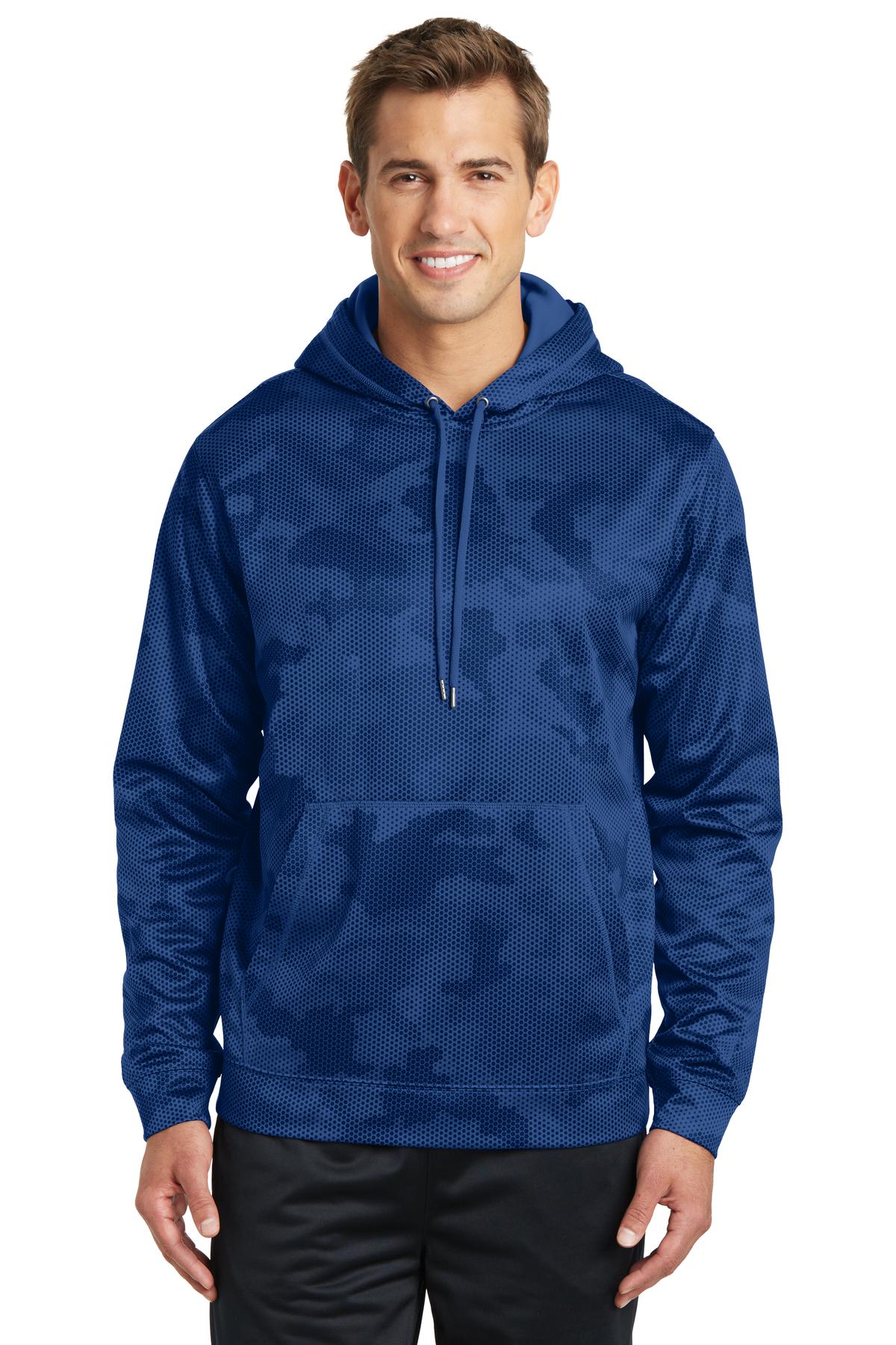 Sport-Tek® Sport-Wick® CamoHex Fleece Hooded Pullover. ST240