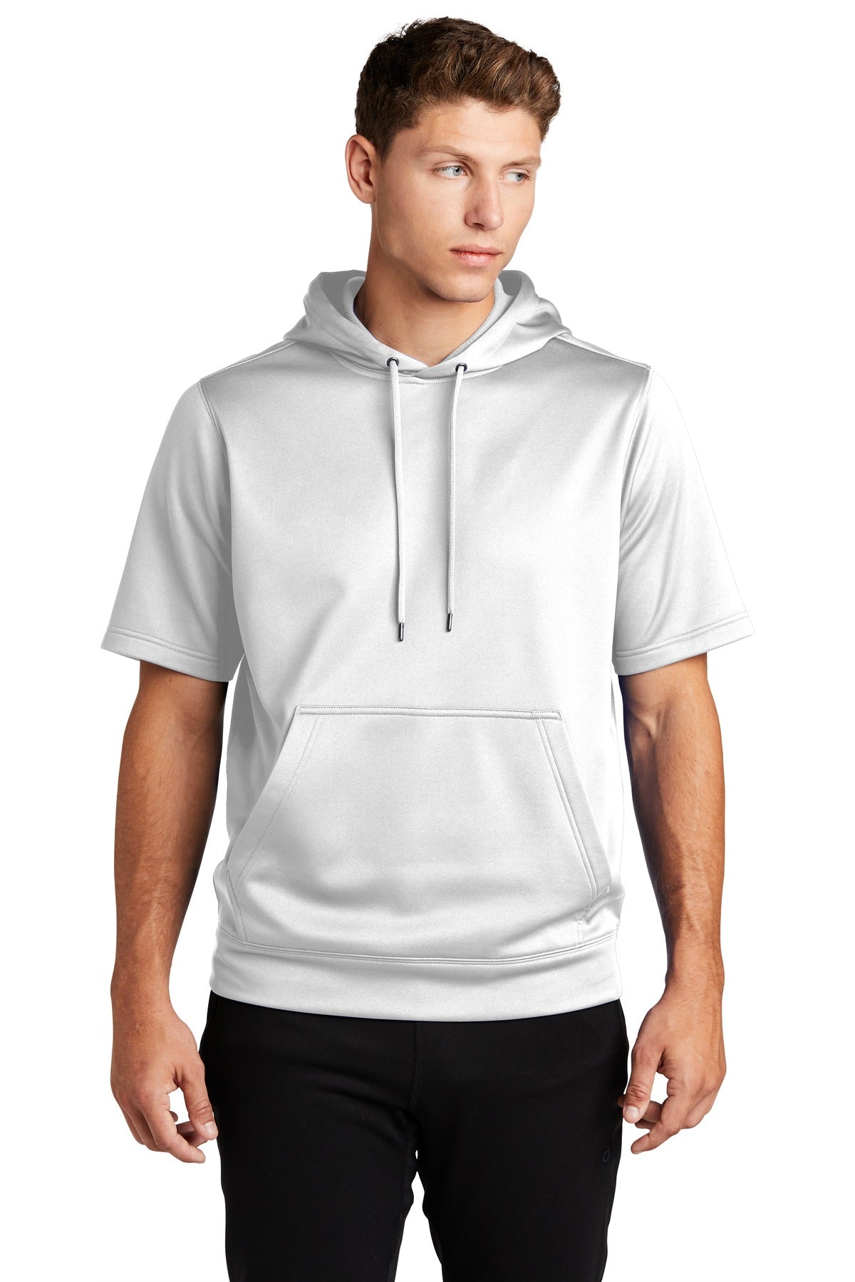 Sport-Tek ® Sport-Wick ® Fleece Short Sleeve Hooded Pullover. ST251