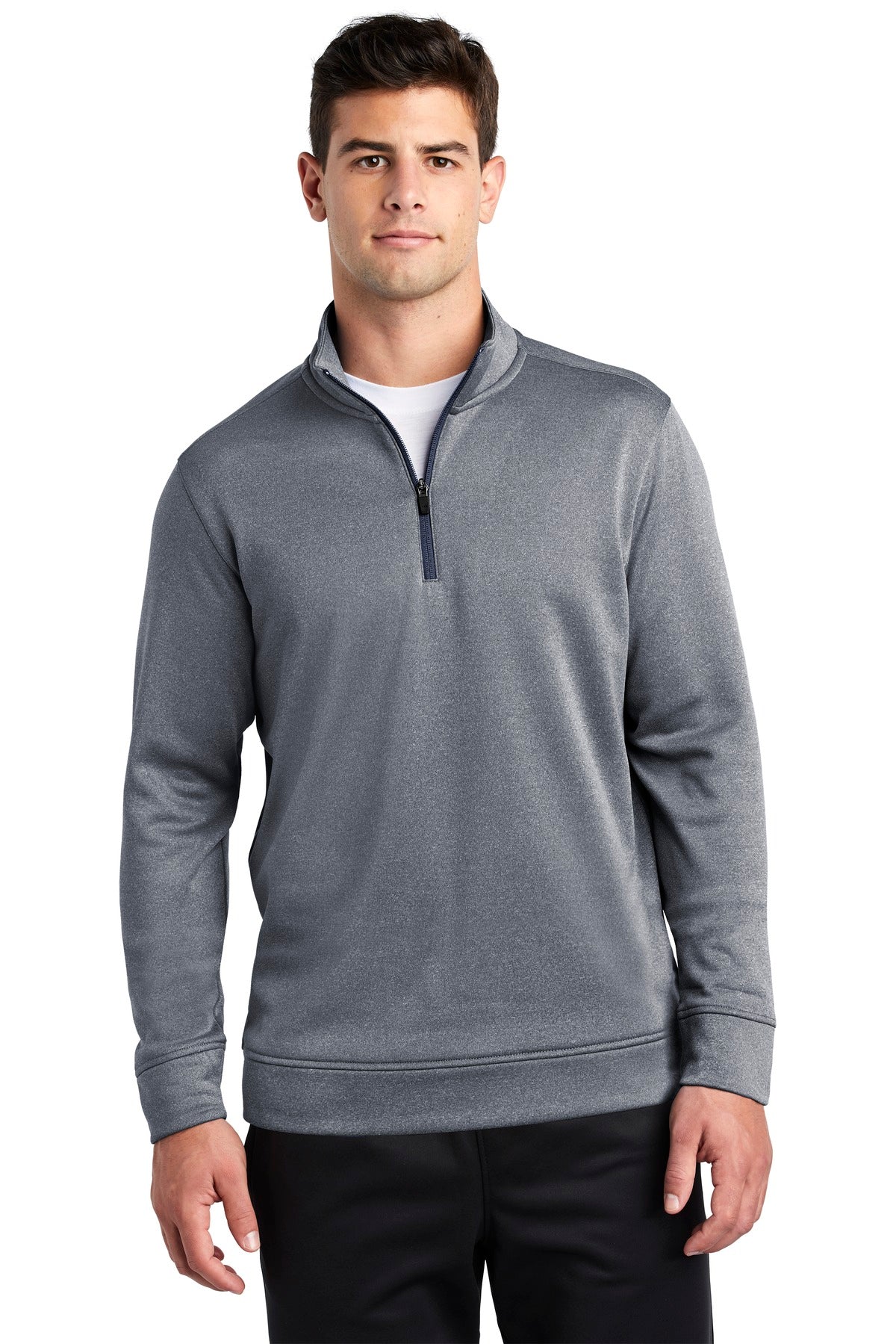 Sport-Tek ® PosiCharge ® Sport-Wick ® Heather Fleece 1/4-Zip Pullover. ST263