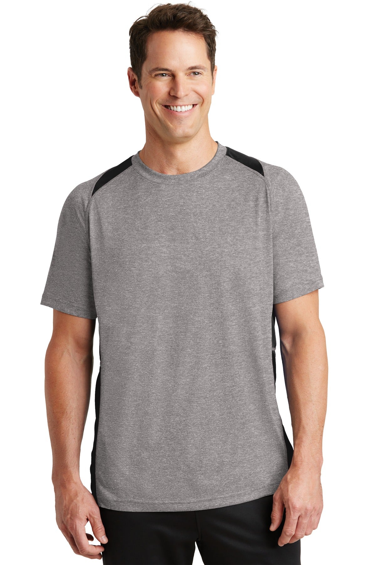 Sport-Tek® Heather Colorblock Contender™ Tee. ST361