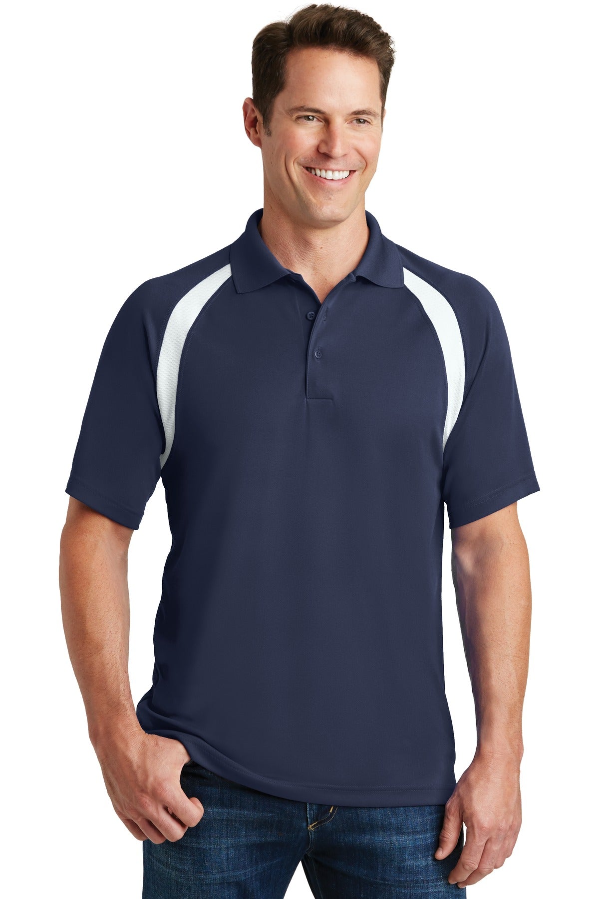 Sport-Tek® Dry Zone® Colorblock Raglan Polo. T476