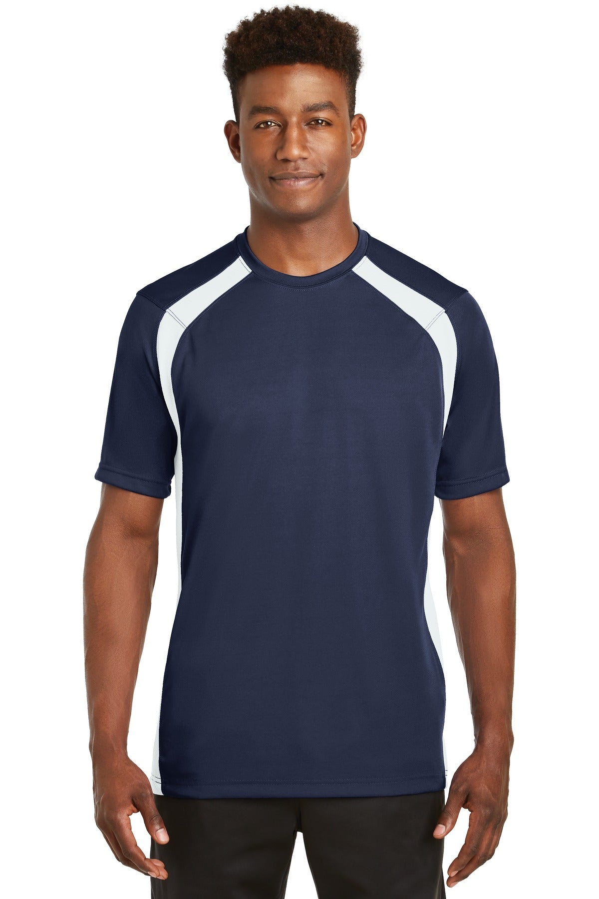 Sport-Tek® Dry Zone® Colorblock Crew. T478