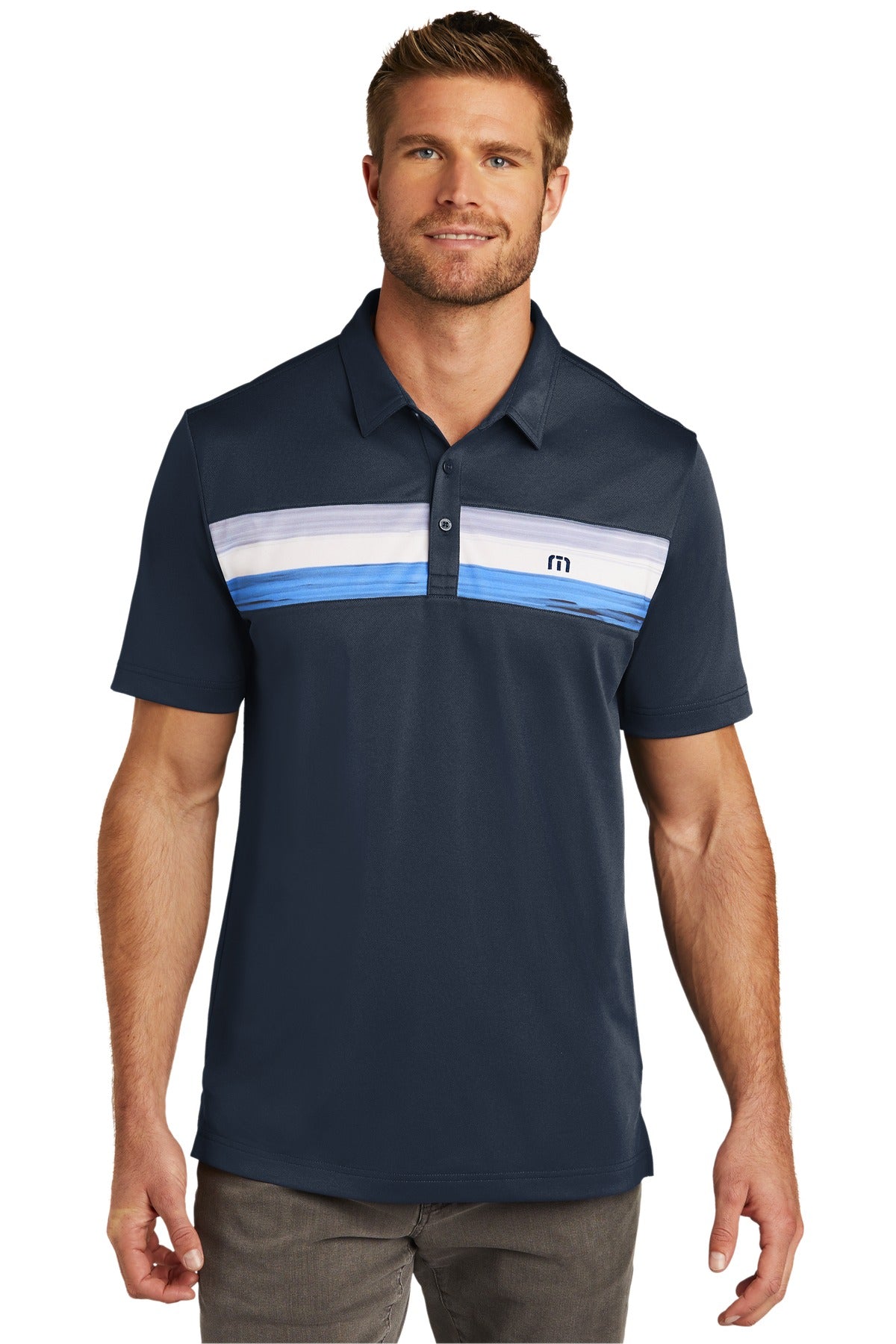 TravisMathew Cabana Chest Stripe Polo. TM1MU416