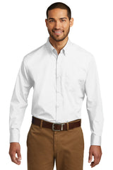 Port Authority® Tall Long Sleeve Carefree Poplin Shirt. TW100