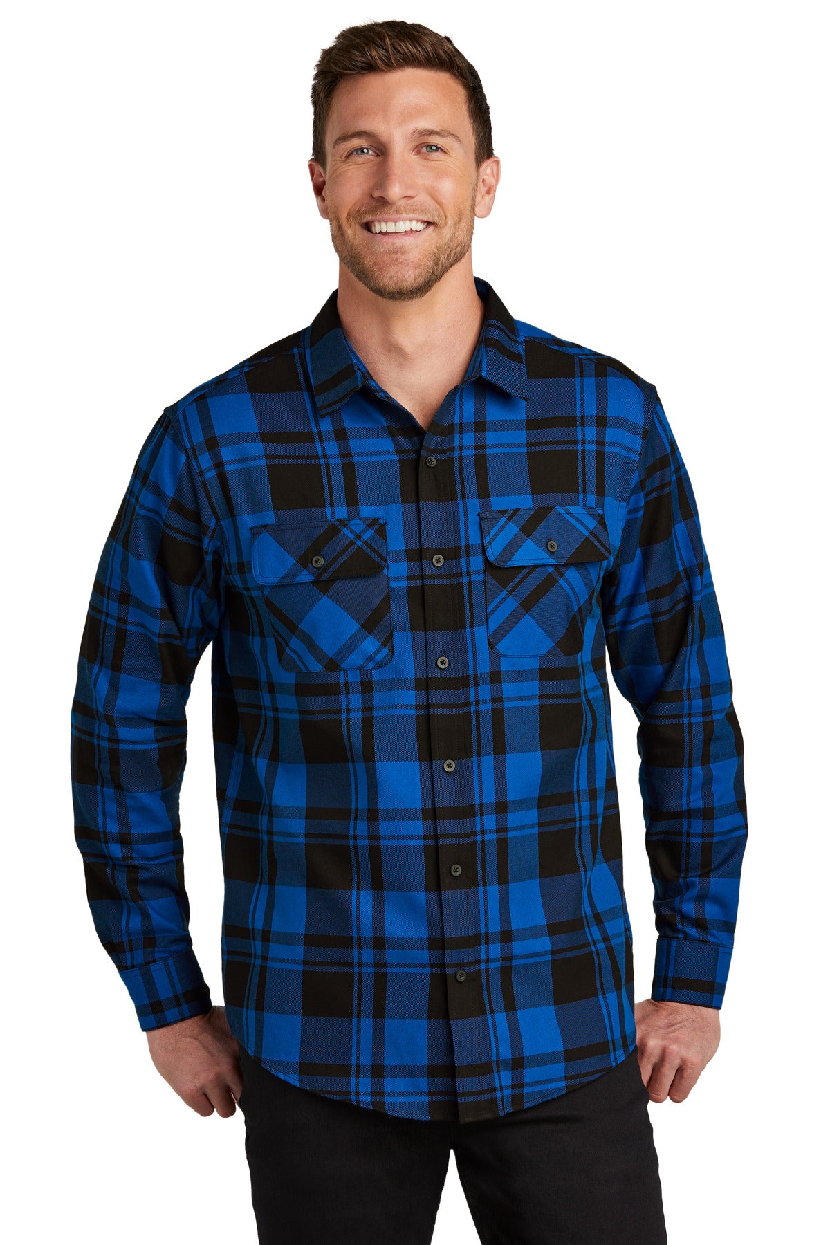 Port Authority® Plaid Flannel Shirt. W668