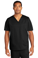 Wink™ Unisex WorkFlex™ Chest Pocket V-Neck Top WW3160