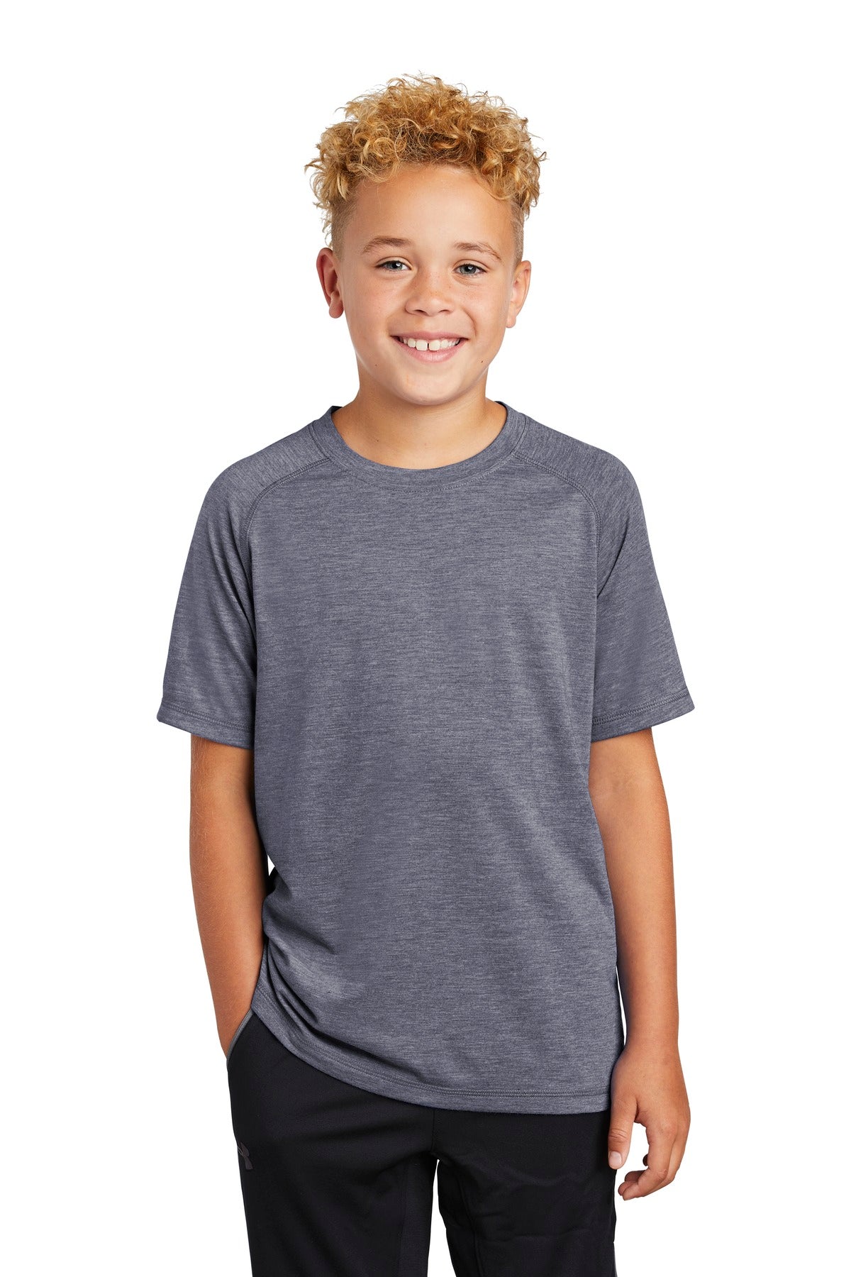 Sport-Tek ® Youth PosiCharge ® Tri-Blend Wicking Raglan Tee. YST400