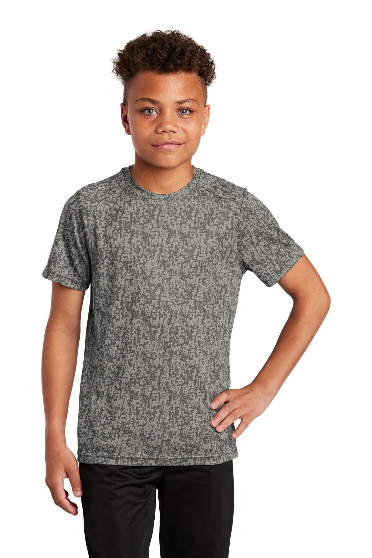 Sport-Tek ® Youth Digi Camo Tee. YST460