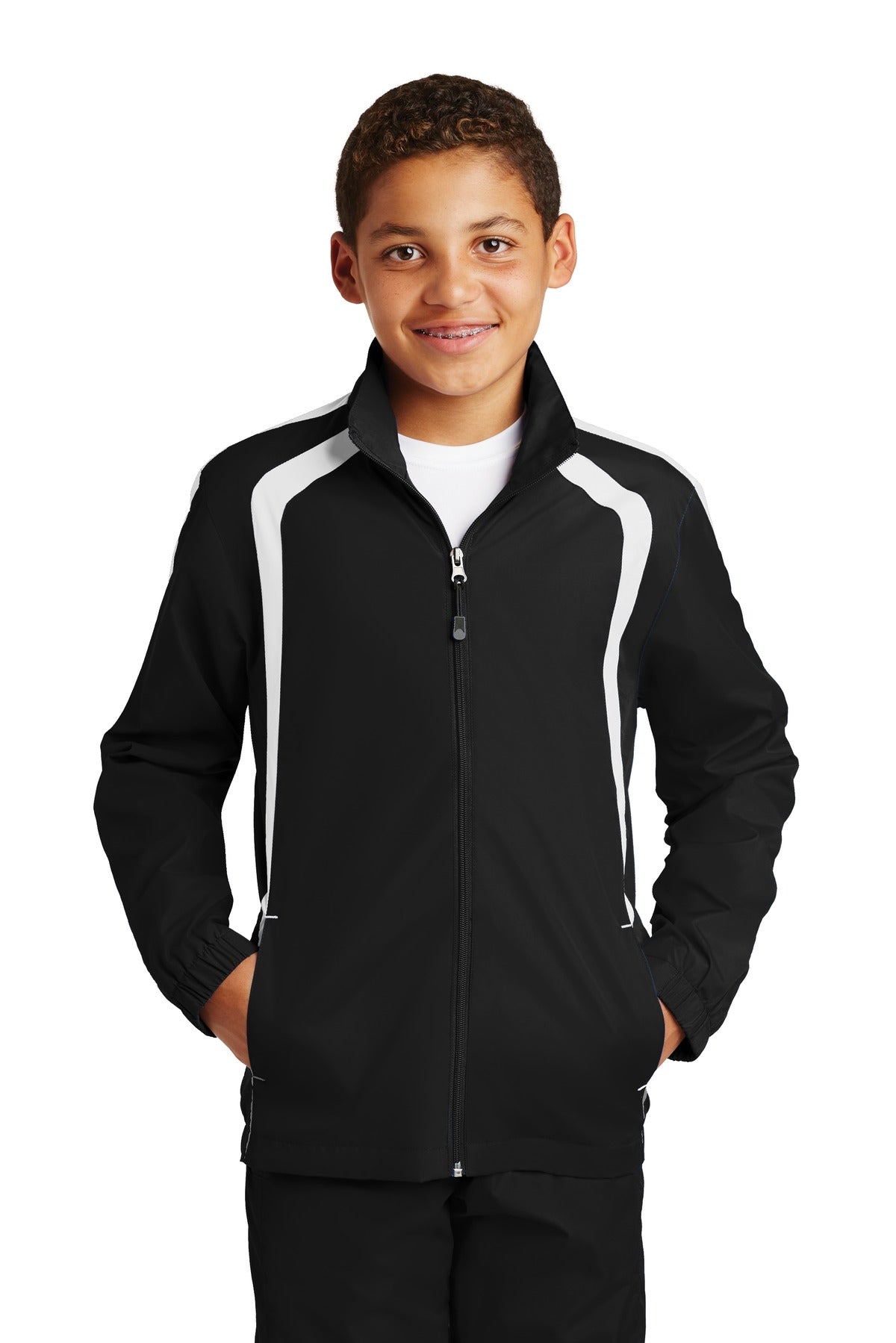 Sport-Tek® Youth Colorblock Raglan Jacket. YST60