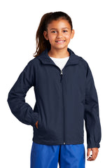 Sport-Tek® Youth Hooded Raglan Jacket. YST73