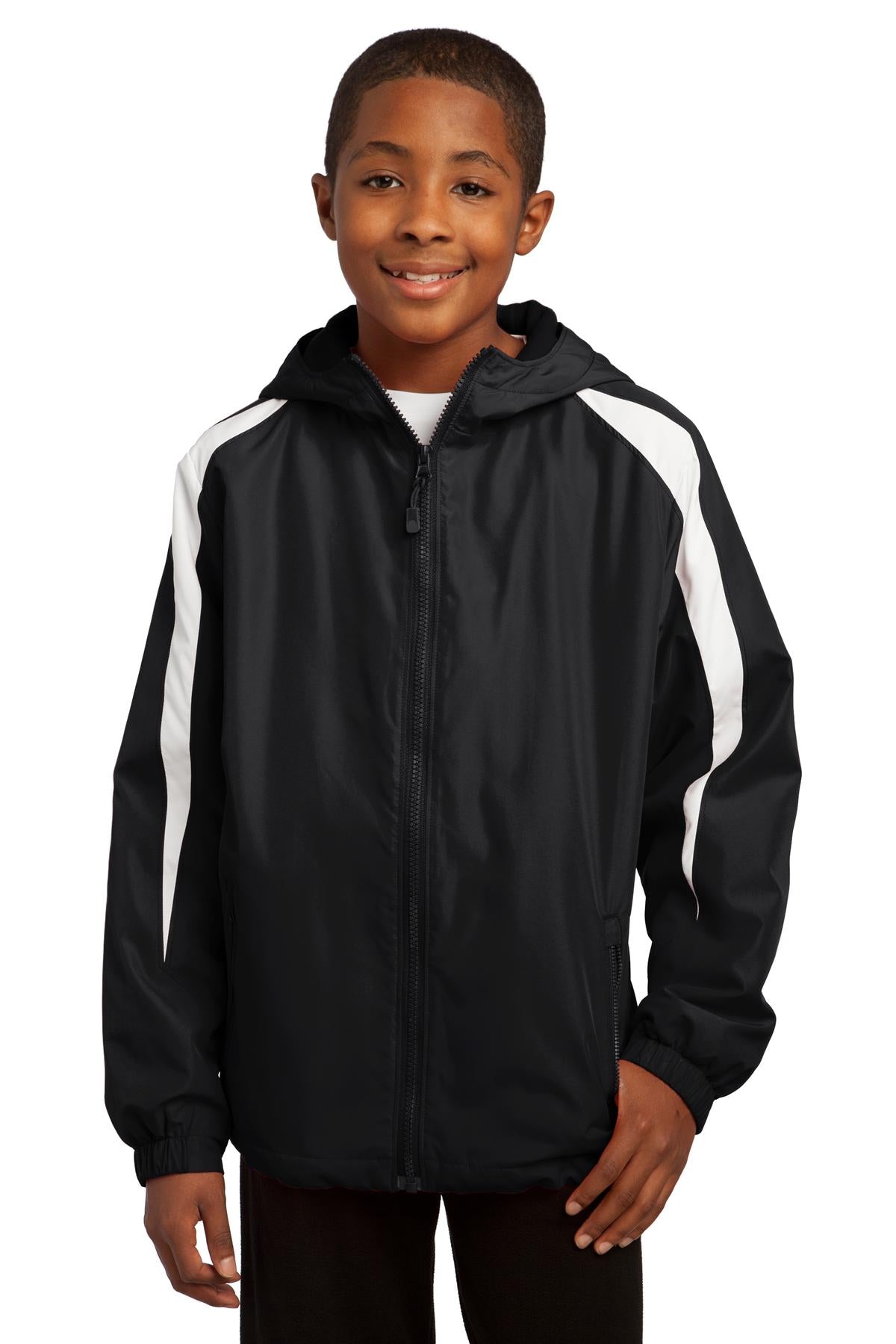 Sport-Tek® Youth Fleece-Lined Colorblock Jacket. YST81